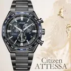 Citizen ATTESSA Photovoltaic Eco-Drive Radio-controlled Watch Black Titanium CB5