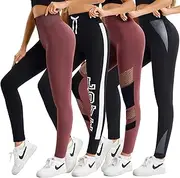 just one Women’s High-Waisted Leggings; Coordinated 4-Pack Designs for Workout, Lounging, and Everyday Comfort.