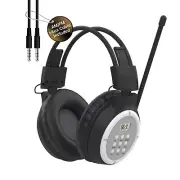 AM FM Radio Headphones, Personal Portable Radio Headset am/fm Digital with Be...