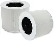 PUREBURG Core Mini-RF Replacement Filter Compatible with LEVOIT Core Mini Air Purifier, 2-Pack H13 HEPA 3-Stage Filtration Activated Carbon
