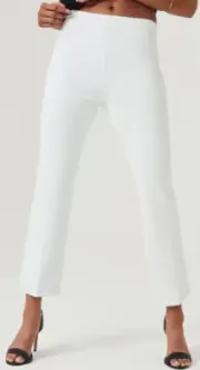 Spanx Women's On-the-Go Kick Flare Pant 20373R Classic White size XS Regular NWT