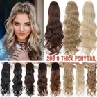 200g Thick Large Drawstring Ponytail Clip In Full Head Hair Extension As Human