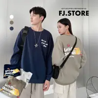 在飛比找蝦皮商城精選優惠-【FJstore】發泡字母 露營 大學T 重磅大學T 素面大