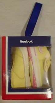 REEBOK INFANT UNISEX YELLOW TIDDLYWINKS CRIB SHOES NEW IN BOX