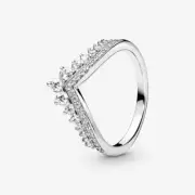 Ring Women's Pandora Princess Wish Sterling Silver Size 8