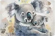 XYMZR Welcome Washable Doormat Koala Cute Watercolor Front Door Mat Doormat for Outdoor Indoor Entrance Non-Slip Low Profile Floor Mats for Entrance Funny Cute Doormat 20” x 32”