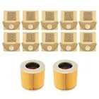 High Efficiency Vacuum Cleaner Bags Filters for Karcher WD2 Series 12 Pieces