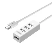 Unitek Y-2146 USB2.0 4 Port Hub. Plug and play. Backward compatible with USB1.1. Colour White [Y-2146]