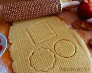 Wool Pattern Knitting Sweater Scarf Grandma Rolling Pin Embossed Cookies Cookie