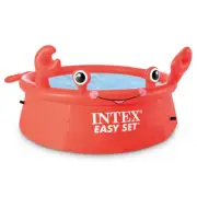 Intex HAPPY CRAB Kids Inflatable Swimming Pool Portable Fast Easy Set Durable