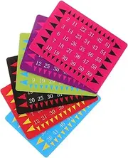 Toddmomy 5 Sets Telepathic Mind Reading Cards Interactive Trick Game Props for Stage Performance Engaging Calculation for Childrens Entertainment Mentalism