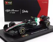 Bburago 1/43 SIGNATURE ALFA ROMEO F1 C43 MONZA GP 2023 N 24 ZHOU GUANYU IN CASE