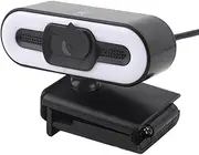 4K Webcam, USB Webcam Built in Microphone, Bright Fill Light, Auto Beauty, for Laptop Desktop Computer, Streaming Camera for Video Calling