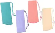 IWOWHERO 4pcs Soap Holder Soap Pouch Toiletry Multi-function Home Accessory Safe Pe Material