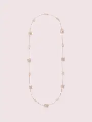 spade flower scatter necklace