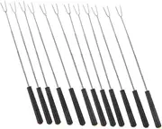 DONFAMDS 12pcs Telescoping Roasting Sticks for Campfire and BBQ Extendable Marshmallow Forks Manual Rotation Feature for Even Cooking