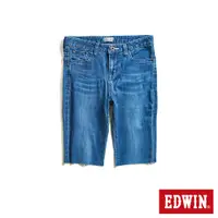 在飛比找蝦皮商城優惠-EDWIN 超彈力及膝丹寧五分牛仔褲(中古藍)-女款