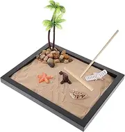 MUSISALY 1 Set Sand Tray Micro Landscape Sandbox Garden Decor Desk Adornment Household Sandbox Decor Meditation Adornment Zen Sand Garden Table Ornament Desk Decor Natural Shellfish