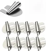 8Pcs Sewing Rolled Hemmer Foot,3mm-10mm 8 Sizes Rolled Hem Foot, Home Industrial Curved Scroll Hemmer Foot Accessories and Tools