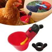 Automatic Water Cups Poultry Drinker Waterer Chicken Duck Quail Drinking