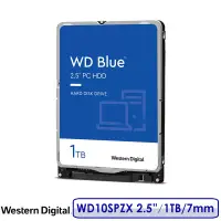 在飛比找博客來優惠-WD 威騰 1TB 2.5吋 7mm 5400轉 藍標內接硬