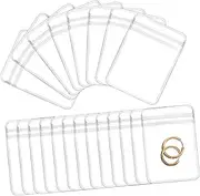 Zerodeko 200 Pack Transparent Self-seal Jewelry Bags 5x7cm Zip Lock Storage Pouches for Small Business Accessories Sweets
