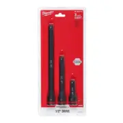 3PC SHOCKWAVE Impact Duty 1/2"Drive Extension Set MLW49-66-6715 Brand New!