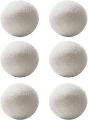 Laundry Wool Dryer Balls - Reusable Clothes Balls Fabrics | Suitable Reduce Drying Time Balls | Wool Balls | Natural Fabric Softener For Dryer Laundry Accessories Reduce Cloth Wrinkles And Drying Time