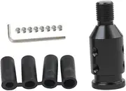 GLEAVI Gear Knob Adapter Lightweight Durable Thread Converter for Easy Installation Black Auto Parts Limiter Fixed Base for Car Gear Shaft