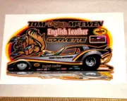 Tom "THE MONGOOSE" McEwen Mongoose 1978 English Leather Sponsor CORVETTE Sticker