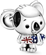 [PANDORA] Silver Australian Koala Charm, Silver