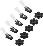 Parliky 1 Set Garden Flag Stoppers and Clips Wind Flagpole Fixators for Poles Durable Holders to Secure Garden Flags Place