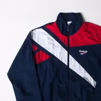 在飛比找蝦皮購物優惠-Reebok Jacket Big Logo 復古夾克拼色風