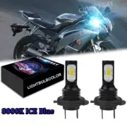 Ice Blue H7 LED Headlight Bulb 8000K BY For Honda CBR1000RR CBR600RR 2003-2016