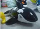180CM 黑鯨 鯨魚 造型 充氣 游泳圈 坐圈 浮板 救生圈 【YF14642】 (5.4折)