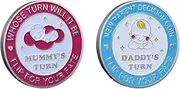 Funny New Parent Decision Coin - New Dad Gifts & New Mum Gifts - Pregnancy Gifts for Mum Expecting - Stainless Steel Flip Coin for Baby Shower