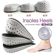 New 2/3/4cm Unisex Insole Heel Lift Insert Shoe Pad Height Increase Cushion 1/2x