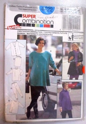 Burda sewing pattern no. 4422 LADIES WARDROBE SIZE 10-20 UNCUT