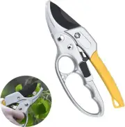 Premium Bypass Pruning Shears,Garden Clippers, Gardening Scissors,Ratchet Pru...