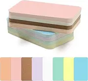 120Pcs Small Blank Paper Message Note Business Cards, 3.5x2'' Mini Index Cards for Gift, 8 Colors Blank Vocabulary Word Flash Study Cards Double Sided, Colored Notecards Unlined