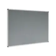 Pinboard Felt 1800x1200mm Grey Wool Felt Aluminium Frame