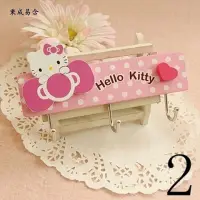 在飛比找蝦皮購物優惠-【易家日用品】 Hello Kitty無痕免打孔掛鉤衣帽架多