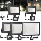 LED Flood Light Outdoor Security Work Lamp 10-100W PIR Motion Sensor Spotlight