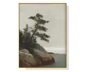 Landscape Vintage Gold Frame Canvas