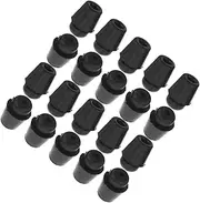 GANAZONO 40pcs Automobile Shock Absorbing Rubber Pier Car Door Buffer Shock Absorber Car Door Bumper Protection Pads Car Door Shock Absorber Pads Front Shock Absorber Spacers Black