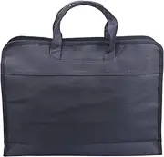 [BEKAclub] Document Bag Oxford Fabric Document Bag, A4 Zipper File Bag with Handle, Waterproof File Tote for Business, Paper, Laptop, Black Document Storage Handbag, Meeting Office Organizer Briefcase,