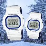 CASIO 卡西歐 G-SHOCK X BABY-G限量 天使惡魔 季節限定情侶錶-白X海軍藍(LOV-23A-7)