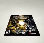 Mortal Kombat vs DC Universe Instruction Manual Booklet ONLY!! PS3