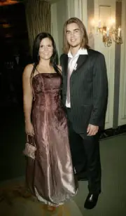 Big Brother Five contestants Michelle Bass and Stuart Wilson arri- 2004 Photo 1