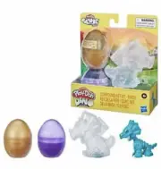 Play-Doh DINO CREW Slime Hydro Glitz Eggs Bones Triceratops Mold New